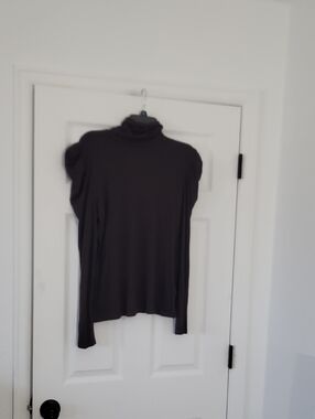 INC International Concepts Ribbed Turtleneck Sweater in Charcoal